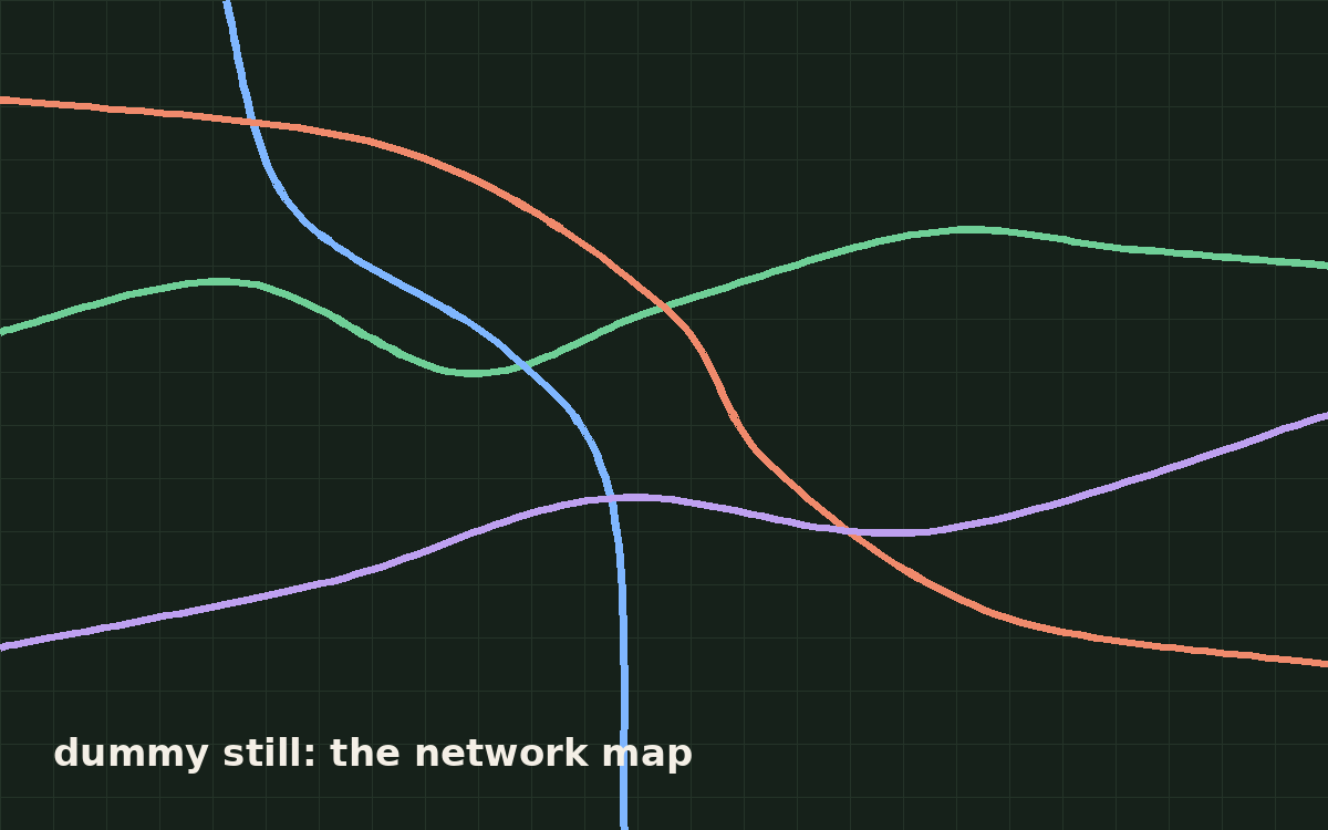The network map the vehicles are drawn on. Placeholder.